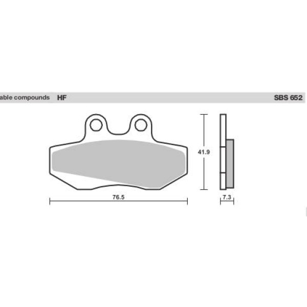 SBS Brake Pads  652 Series