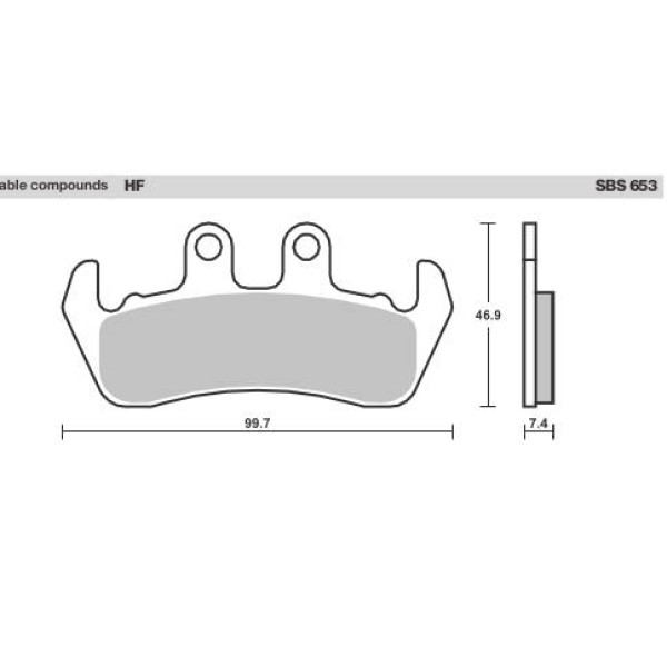 SBS Brake Pads  653 Series