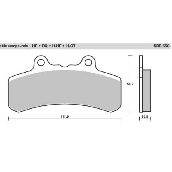 SBS Brake Pads  658 Series