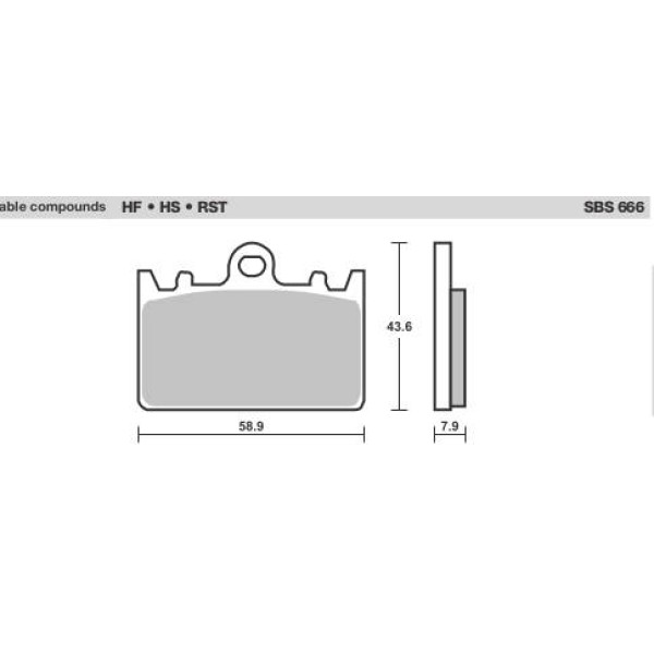 SBS Brake Pads  666 Series