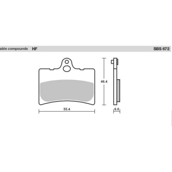 SBS Brake Pads  672 Series