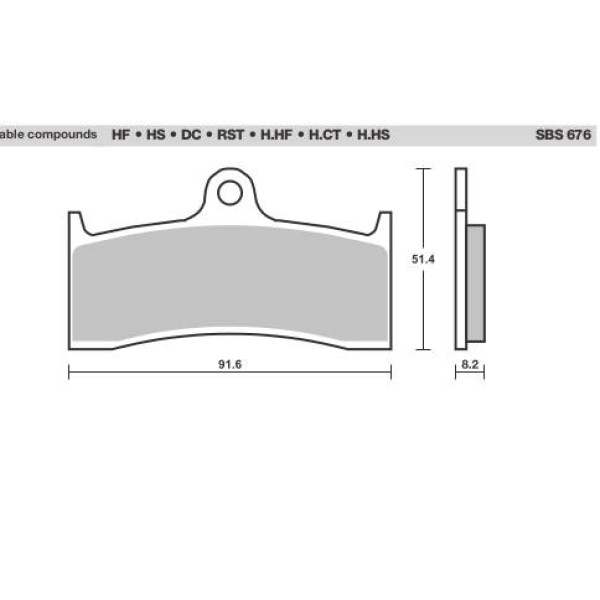 SBS Brake Pads  676 Series