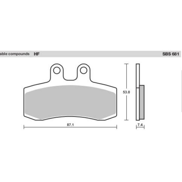 SBS Brake Pads  681 Series