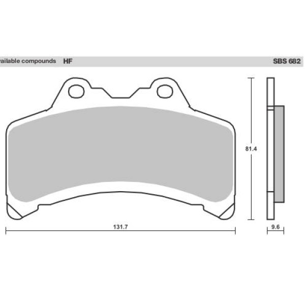 SBS Brake Pads  682 Series