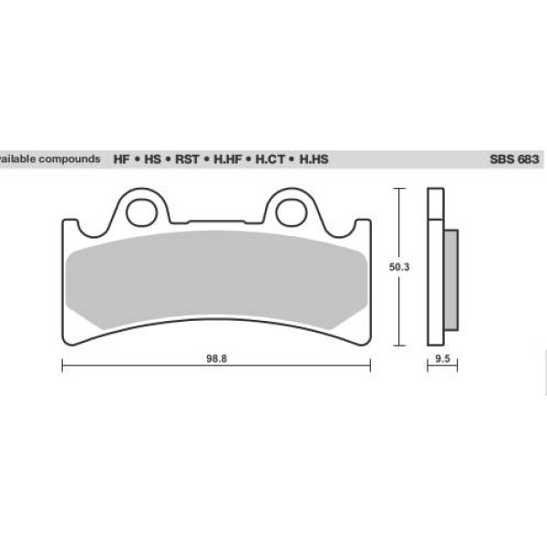 SBS Brake Pads  683 Series