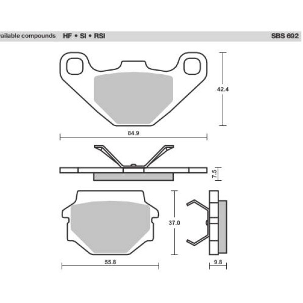 SBS Brake Pads  692 Series