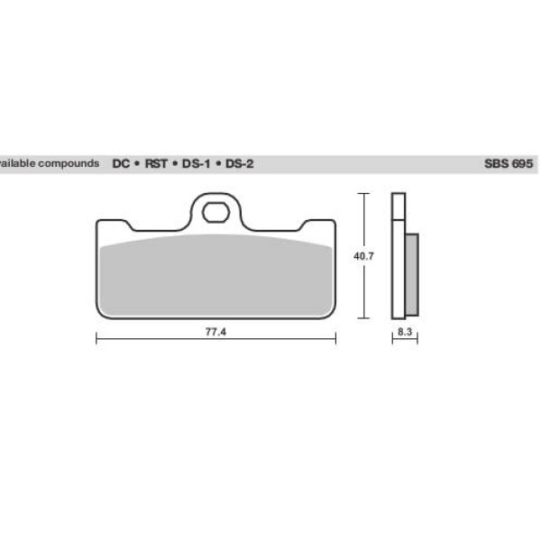 SBS Brake Pads  695 Series