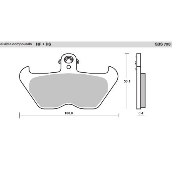 SBS Brake Pads  703 Series