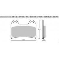 SBS Brake Pads  706 Series