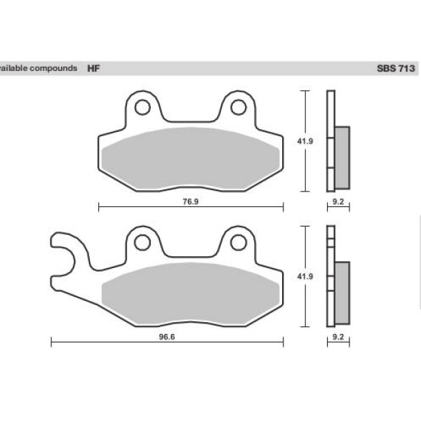 SBS Brake Pads  713 Series