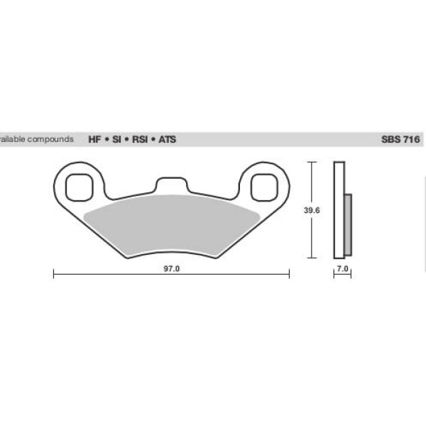 SBS Brake Pads  716 Series