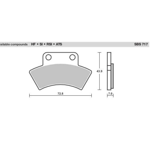 SBS Brake Pads  717 Series