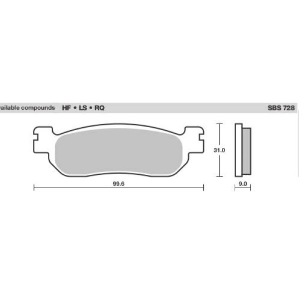 SBS Brake Pads  728 Series