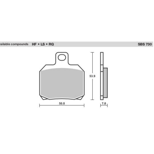 SBS Brake Pads  730 Series