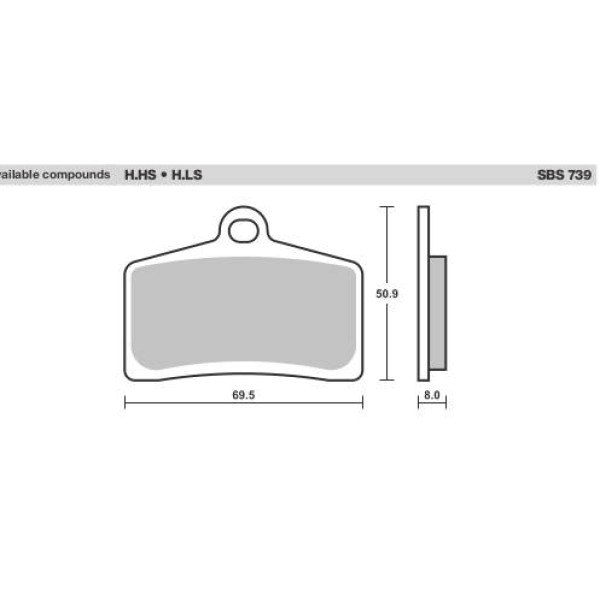 SBS Brake Pads  739 Series