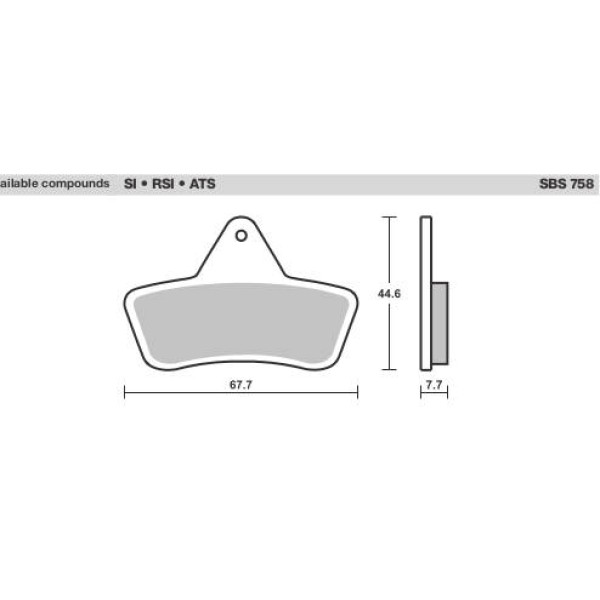 SBS Brake Pads  758 Series