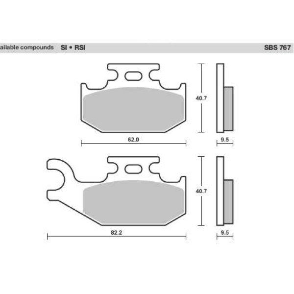 SBS Brake Pads  767 Series