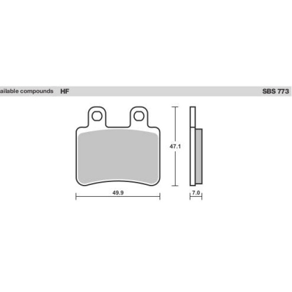 SBS Brake Pads  773 Series