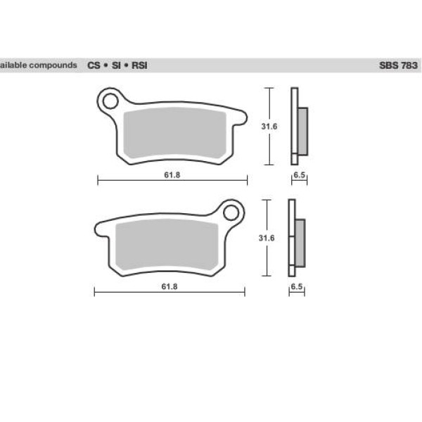 SBS Brake Pads  783 Series