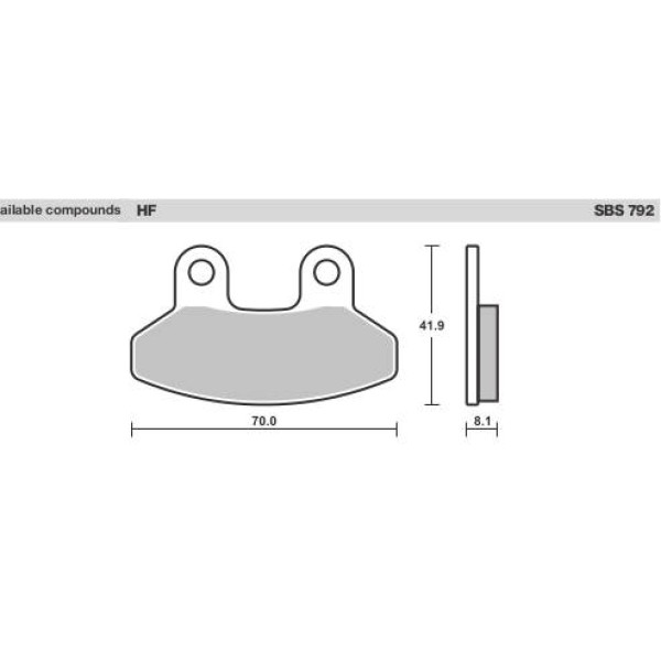 SBS Brake Pads  792 Series