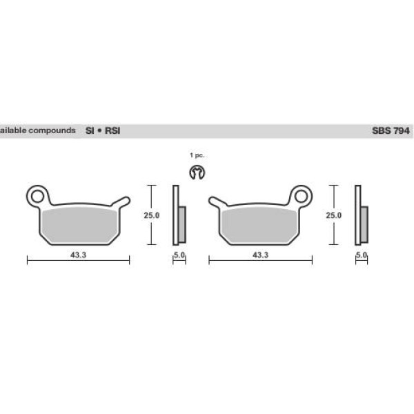 SBS Brake Pads  794 Series