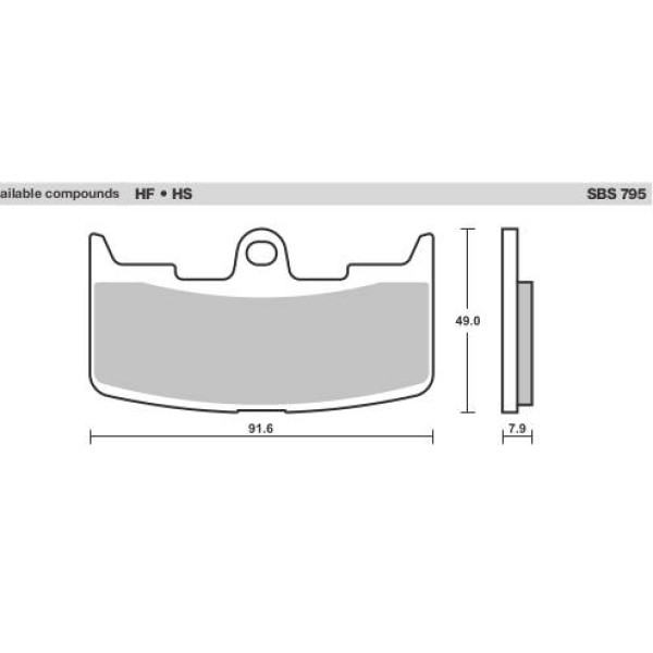 SBS Brake Pads  795 Series