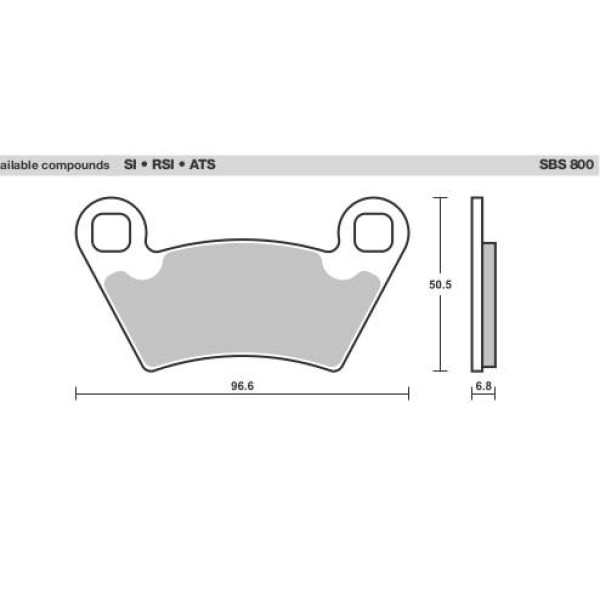 SBS Brake Pads  800 Series