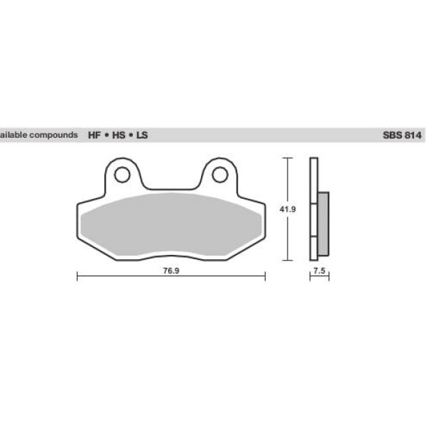 SBS Brake Pads  814 Series