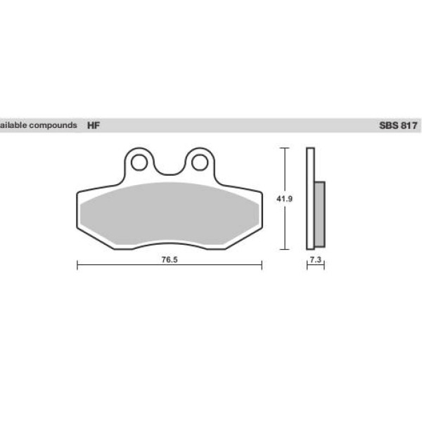 SBS Brake Pads  817 Series