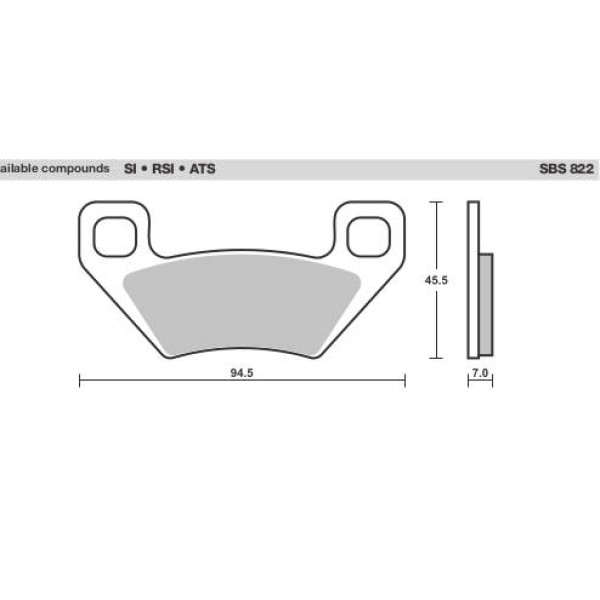 SBS Brake Pads  822 Series