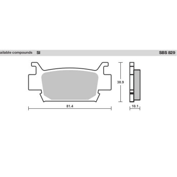 SBS Brake Pads  829 Series