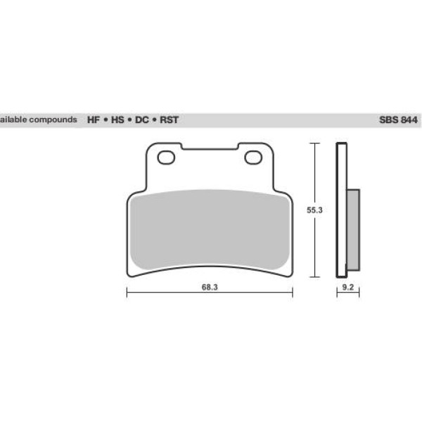 SBS Brake Pads  844 Series