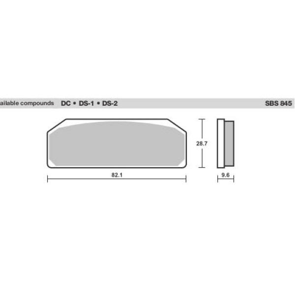 SBS Brake Pads  845 Series