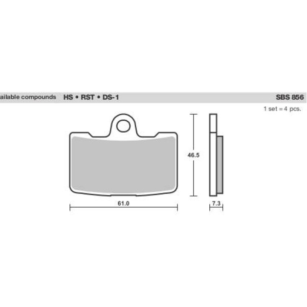 SBS Brake Pads  856 Series