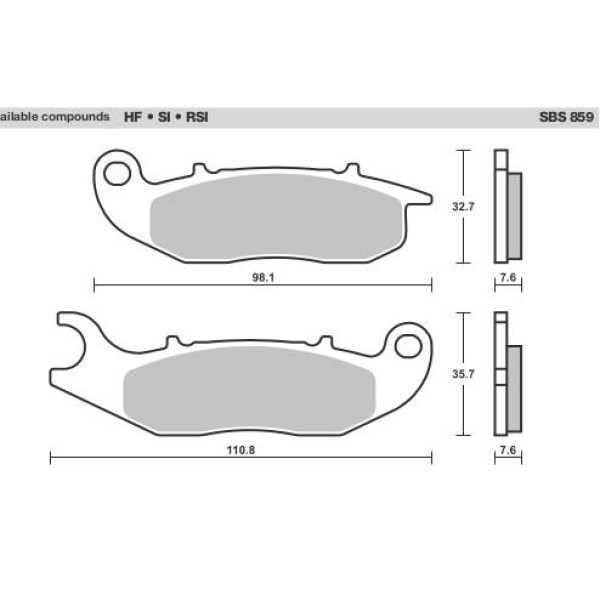 SBS Brake Pads  859 Series