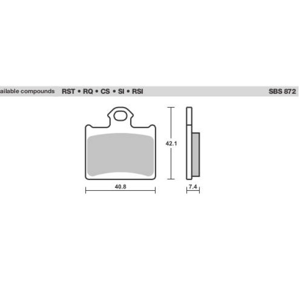 SBS Brake Pads  872 Series