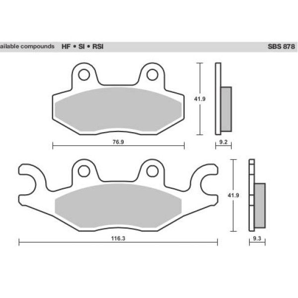 SBS Brake Pads  878 Series