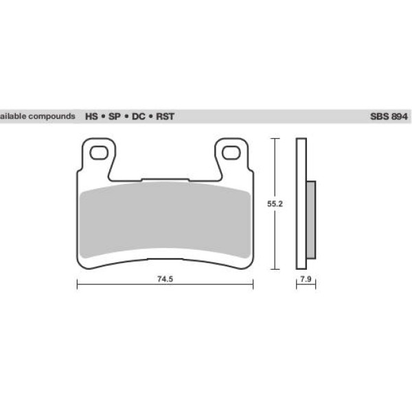 SBS Brake Pads  894 Series