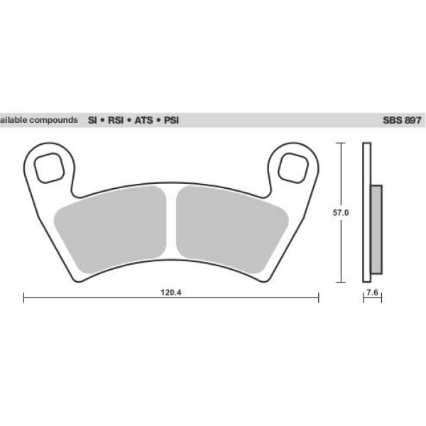 SBS Brake Pads  897 Series