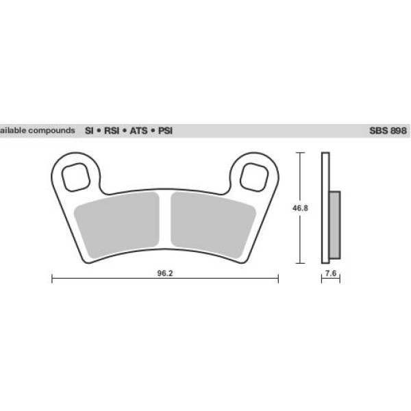 SBS Brake Pads  898 Series