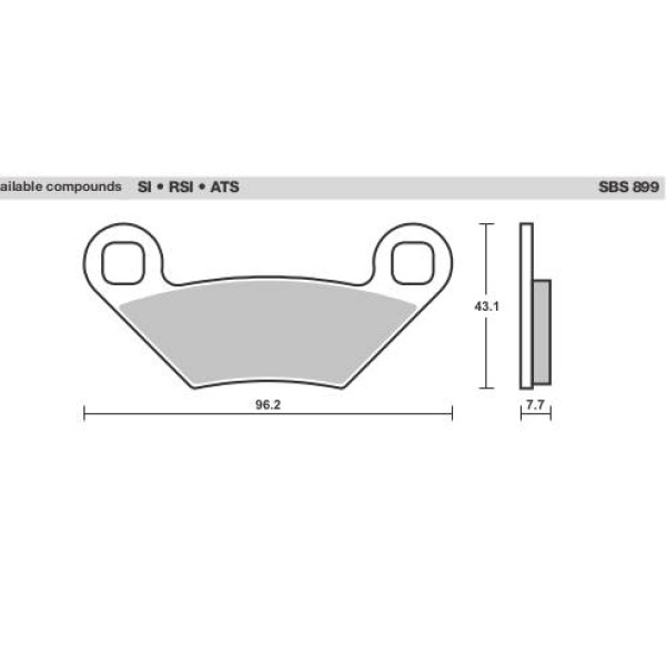 SBS Brake Pads  899 Series