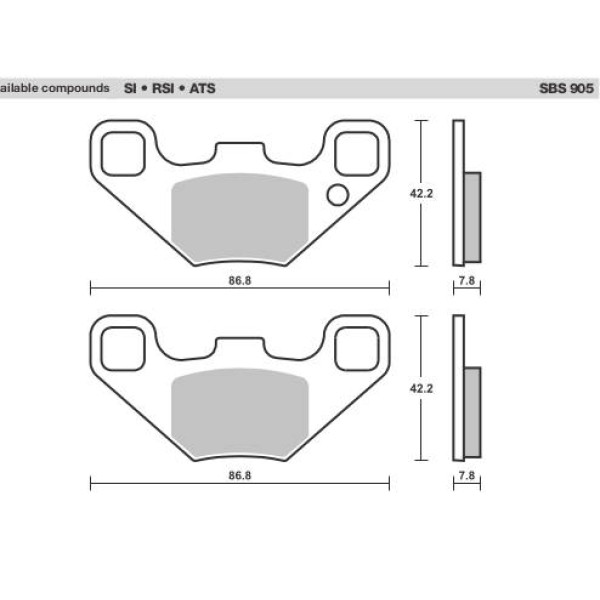 SBS Brake Pads  905 Series