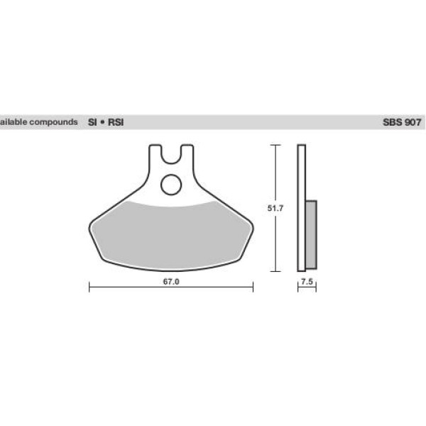 SBS Brake Pads  907 Series