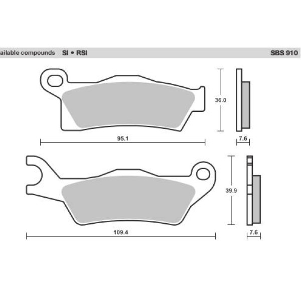 SBS Brake Pads  910 Series