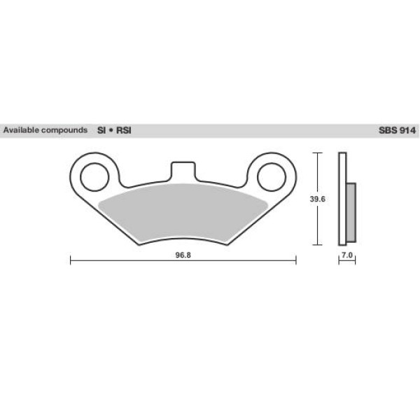 SBS Brake Pads  914 Series