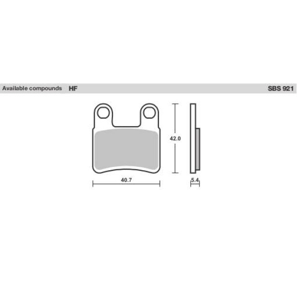 SBS Brake Pads  921HF