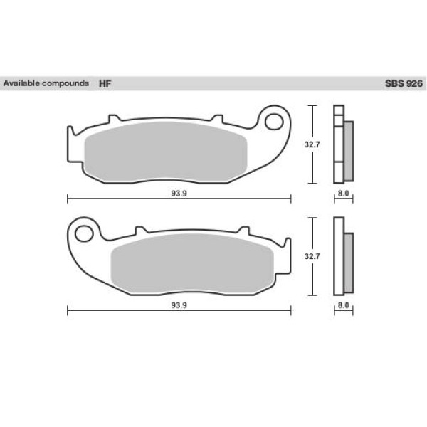 SBS Brake Pads  926HF