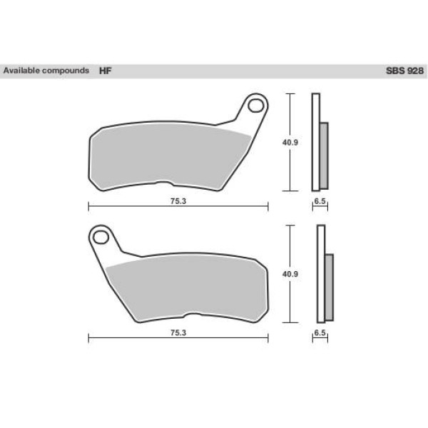 SBS Brake Pads  928HF