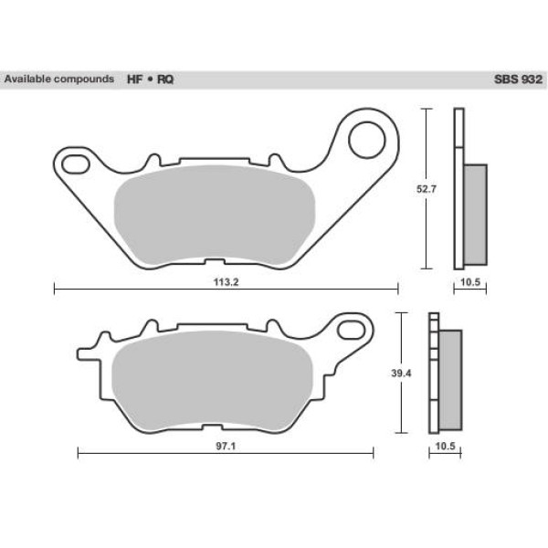 SBS Brake Pads  932 Series