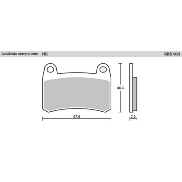 SBS Brake Pads  933HS